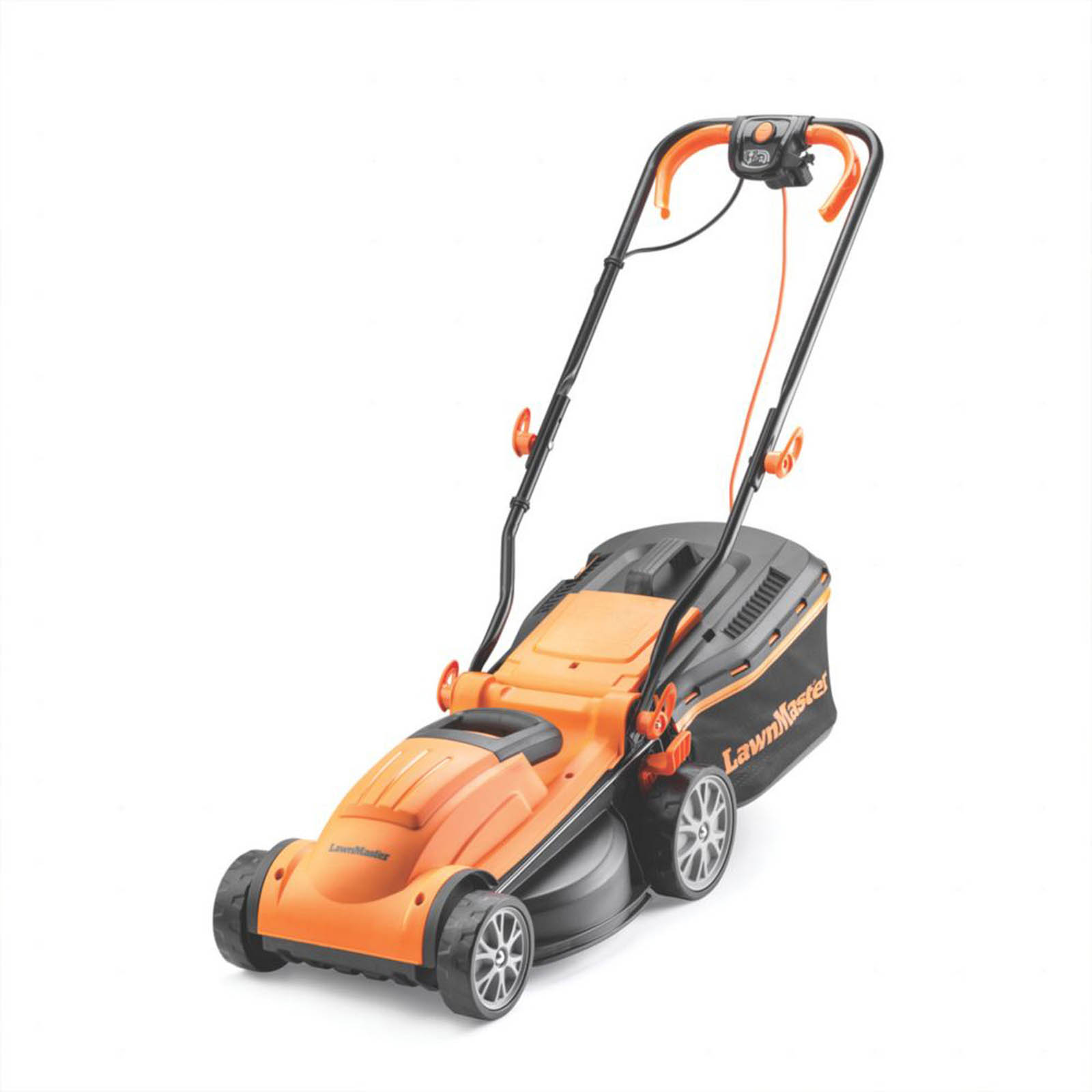 LawnMaster Lawn Mower Electric MEB1434M-01 Rotary Garden Gras 34cm Cutter 1400W - Image 1
