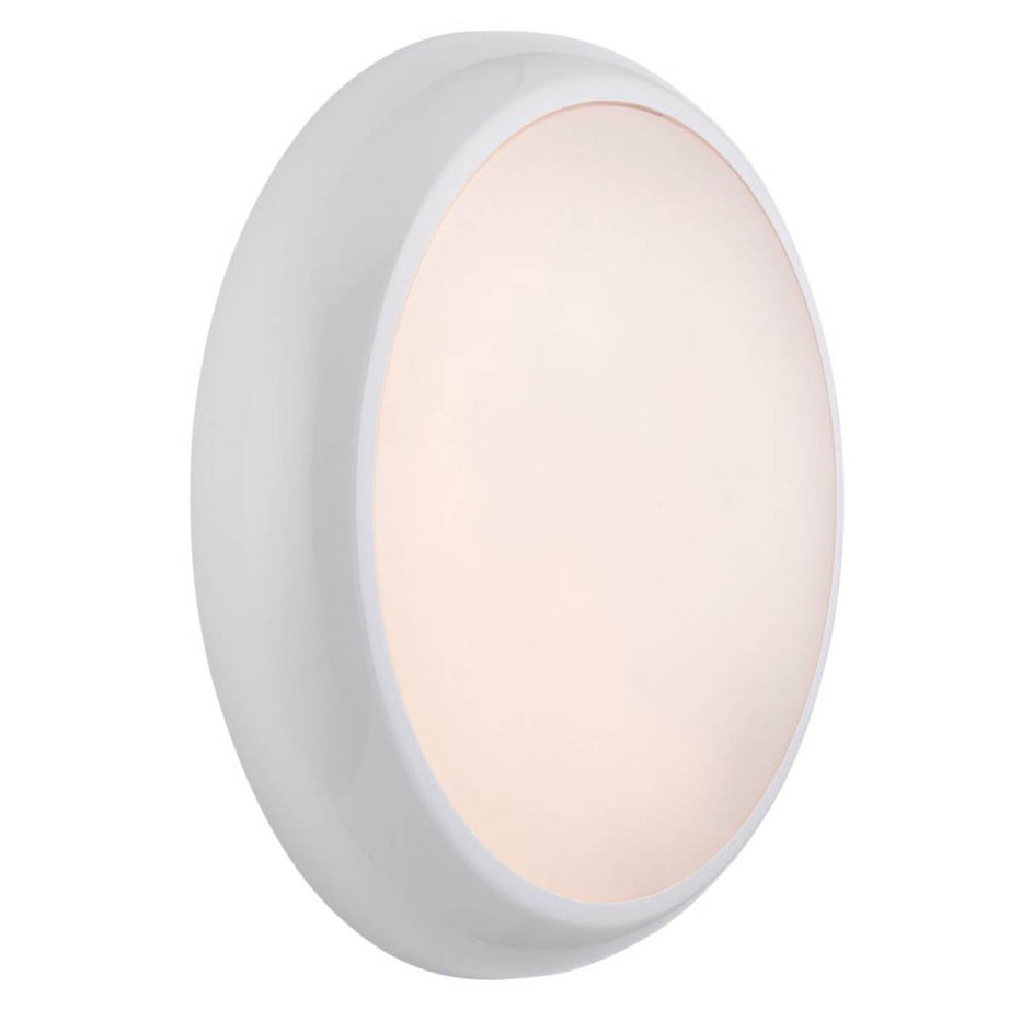 Saxby Outdoor Bulkhead Light Round LED Gloss Variable White 18W 1800lm - Image 1