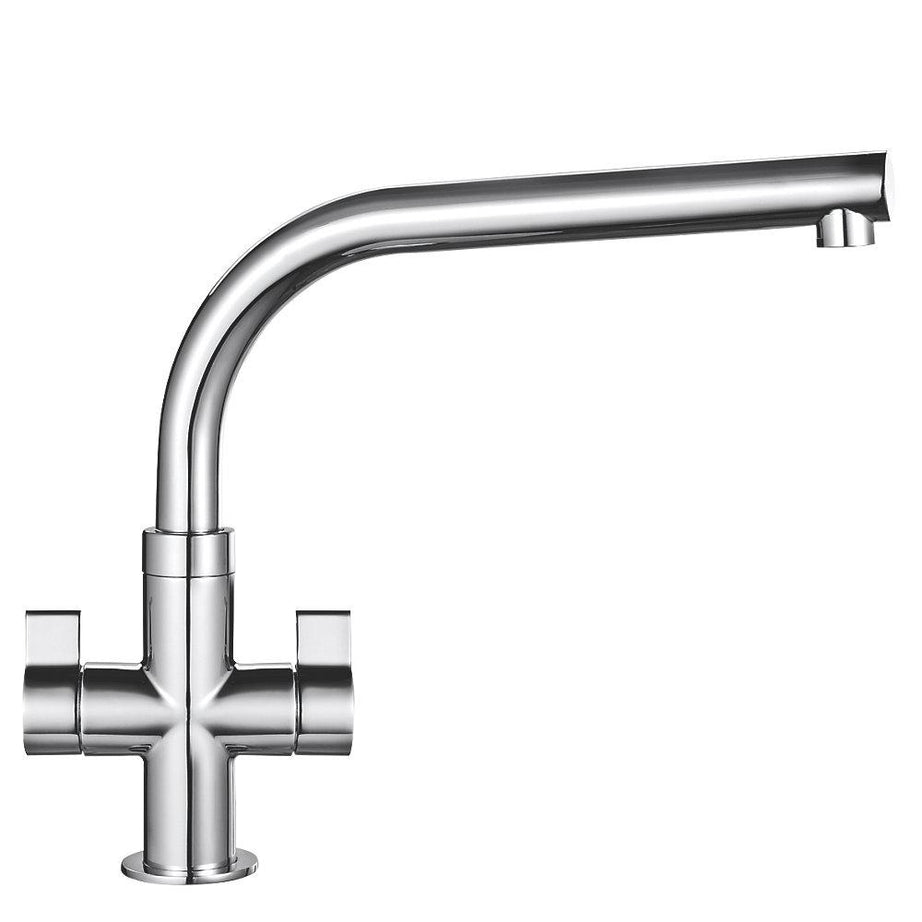 Franke Kitchen Sink Tap Mono Mixer Chrome Dual Lever Swivel Spout Contemporary - Image 3