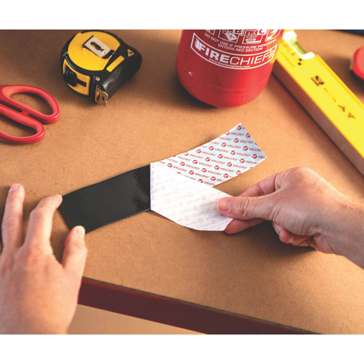 Velcro Brand Stick-On Tape Black Weatherproof Self Adhesive Heavy Duty 5m x 50mm - Image 3