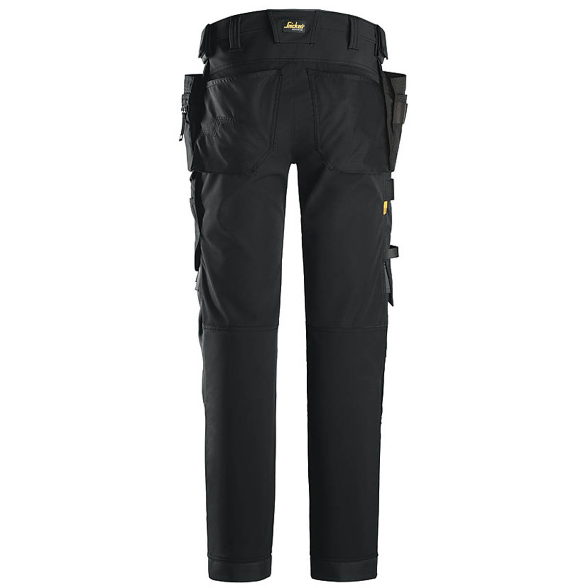 Mens Work Trousers Shell Stretch HP Black Slim Fit Pockets Windproof W33 L32 - Image 3