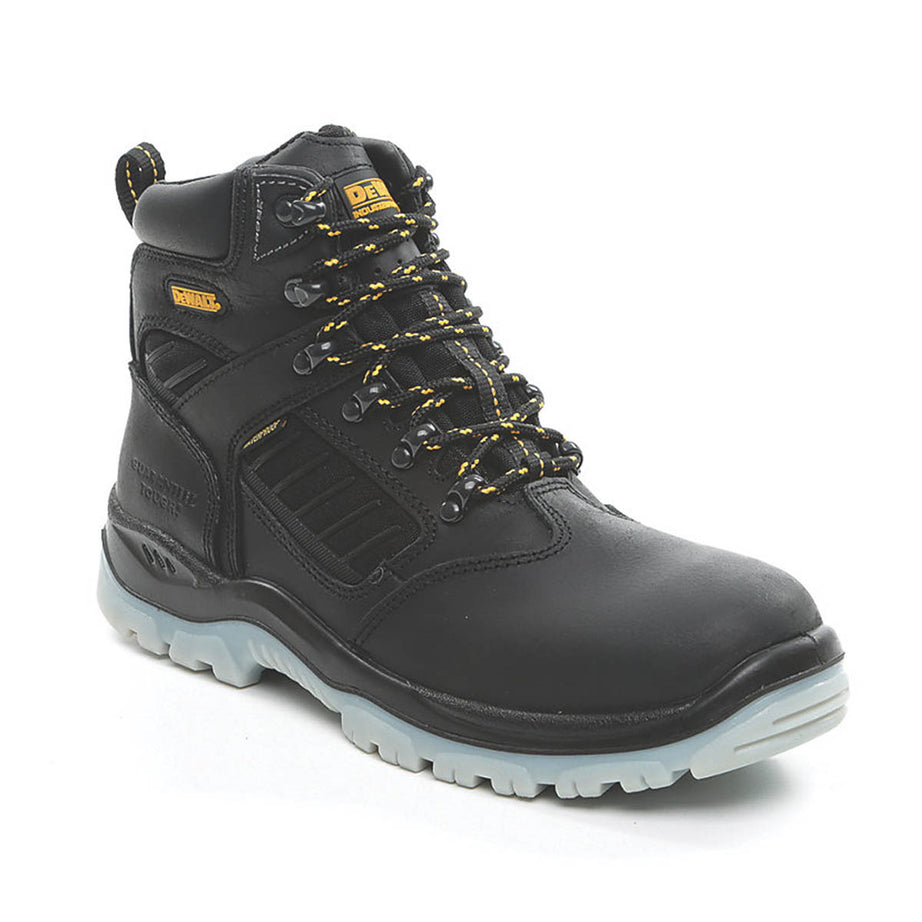 DeWalt Safety Boots  Mens Wide Fit Black Waterproof Shoes Steel Toe Size 12 - Image 1