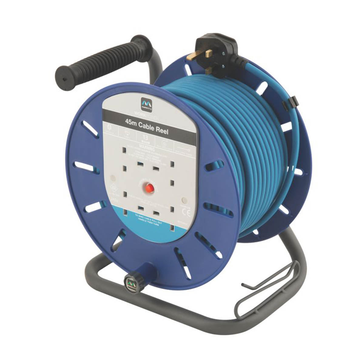 Masterplug Cable Reel HDCT4513BQ/4-XD 13A 4-Gang 45m 240V - Image 1