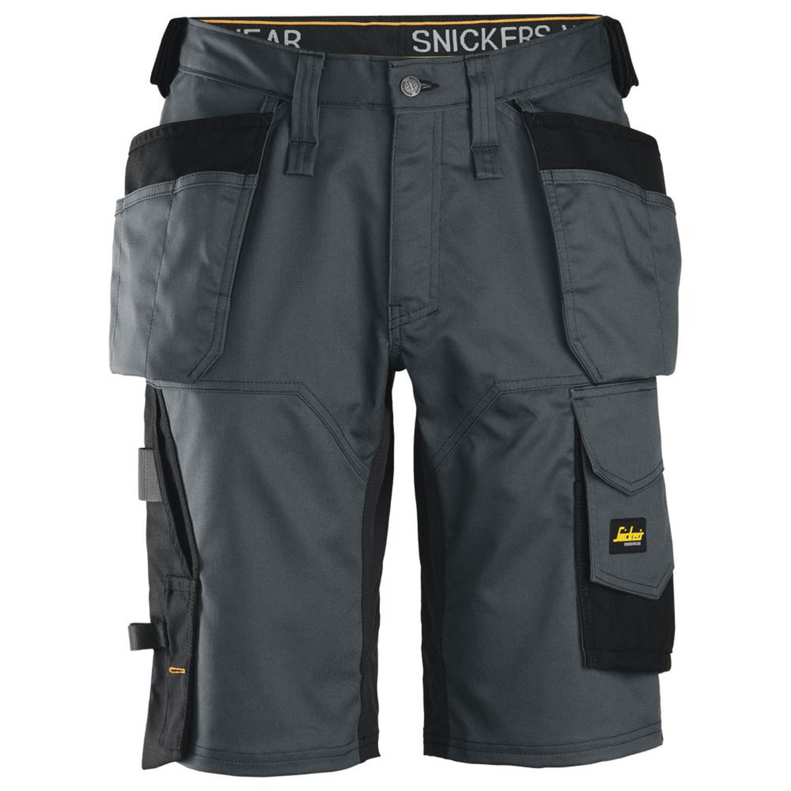 Snickers Work Shorts Mens Grey Black Loose Fit Multi Pockets Stretch Cargo 38W - Image 1