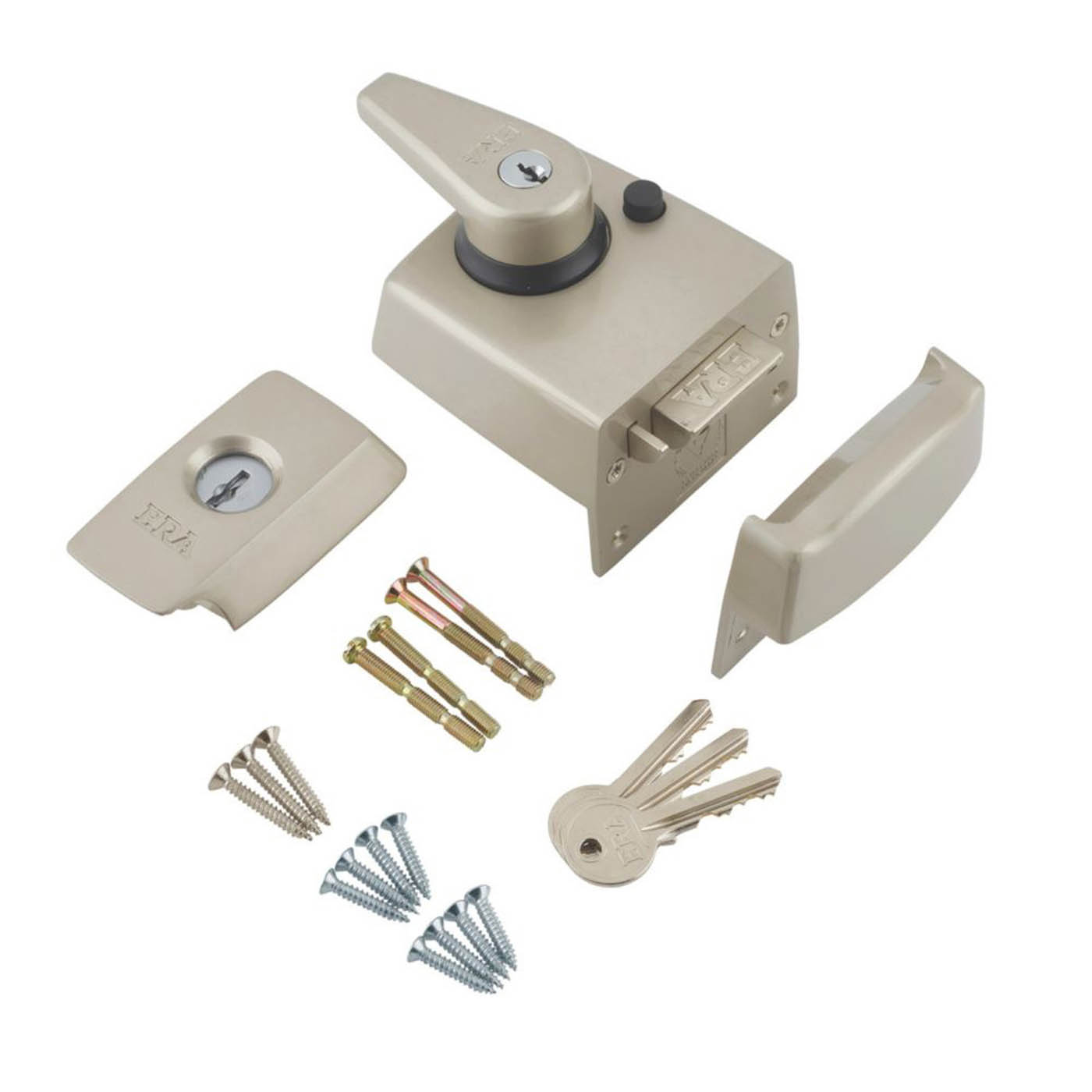 ERA BS Night Latch Satin Nickel 60mm - Image 2