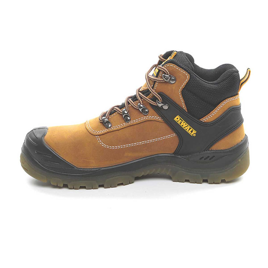 DeWalt Safety Boots Mens Standard Fit Tan Leather Waterproof Steel Toe Size 8 - Image 2
