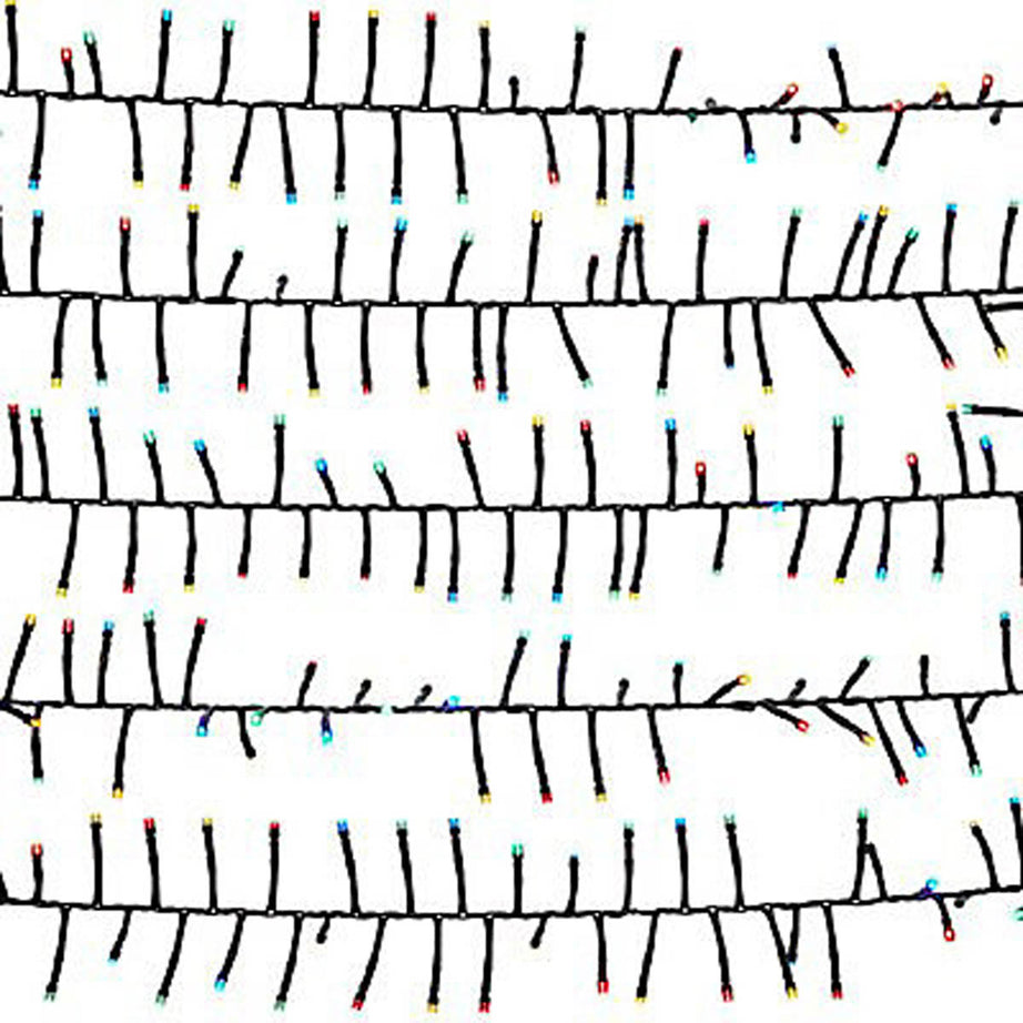 LED Christmas String Lights 1000 Multicolour Cluster Timer Indoor Outdoor 25m - Image 2