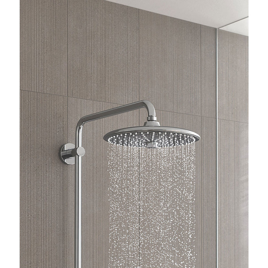 Grohe Thermostatic Shower System Exposed Chrome 3 Spray Pattern Round Twin Head - Image 4
