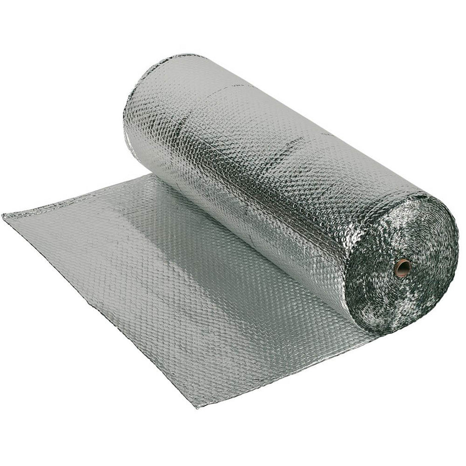 YBS Double Reflective Foil Insulation Aluminium Bubble Walls Roofs 25x1.5m - Image 1