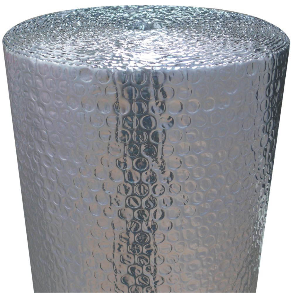 YBS Double Reflective Foil Insulation Aluminium Bubble Walls Roofs 25x1.5m - Image 2