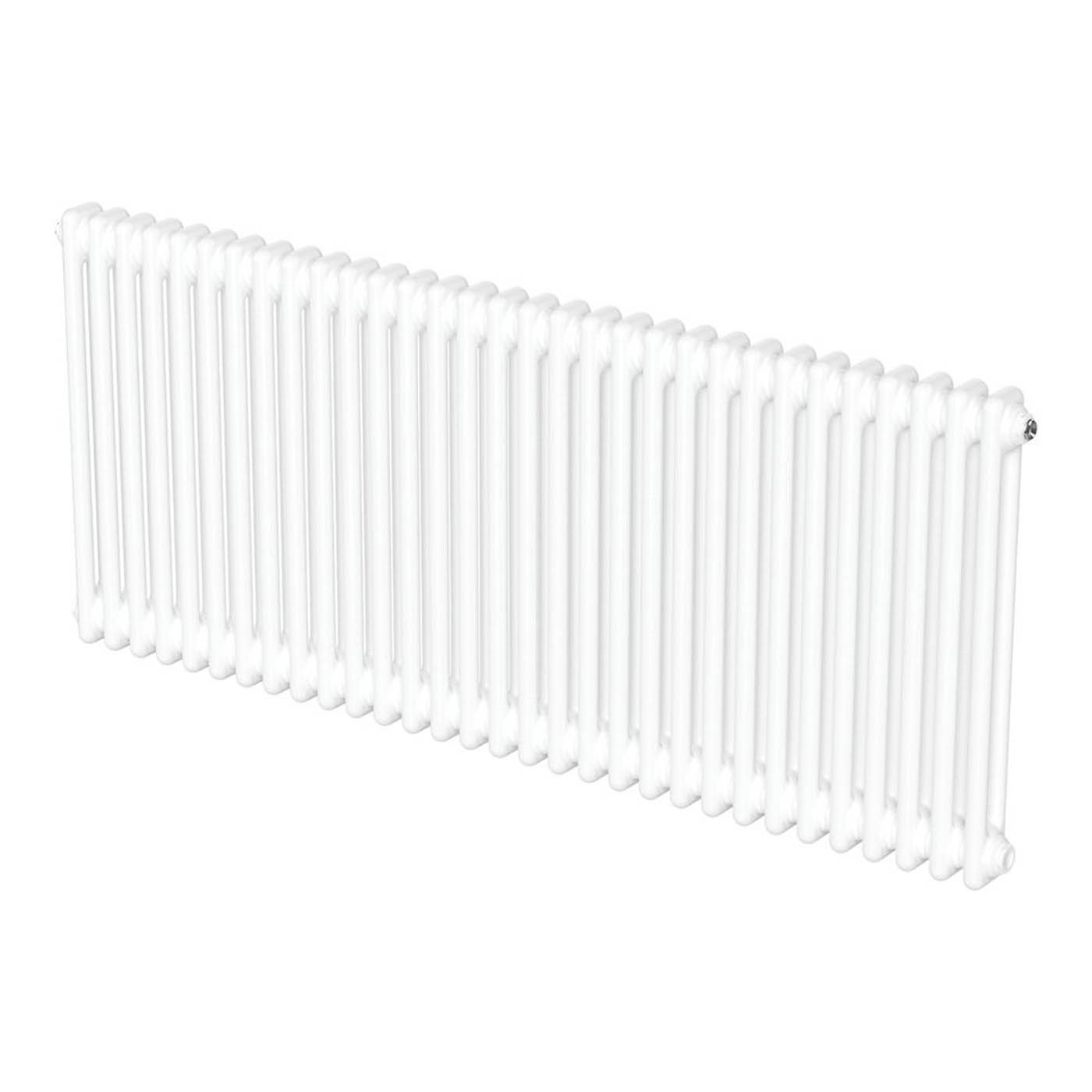 Flomasta 600mm x 1415mm 4978BTU White Horizontal 2 Column Radiator - Image 1