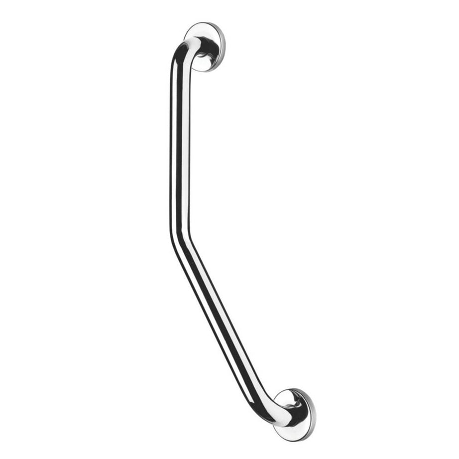 Croydex Grab Bar Angled Stainless Steel Doc M Chrome Rust Resistant 600mm - Image 1