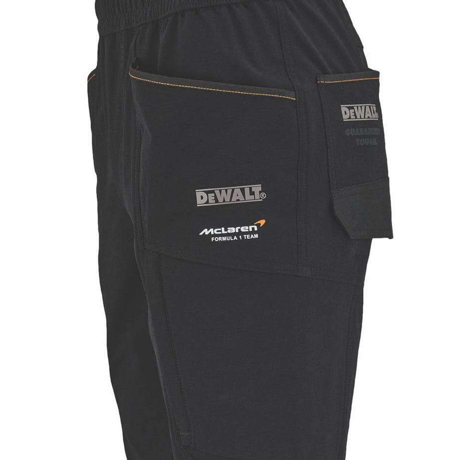 DeWalt Mens Work Shorts McLaren F1 Team Lightweight Jogger Black 34-42" W - Image 4