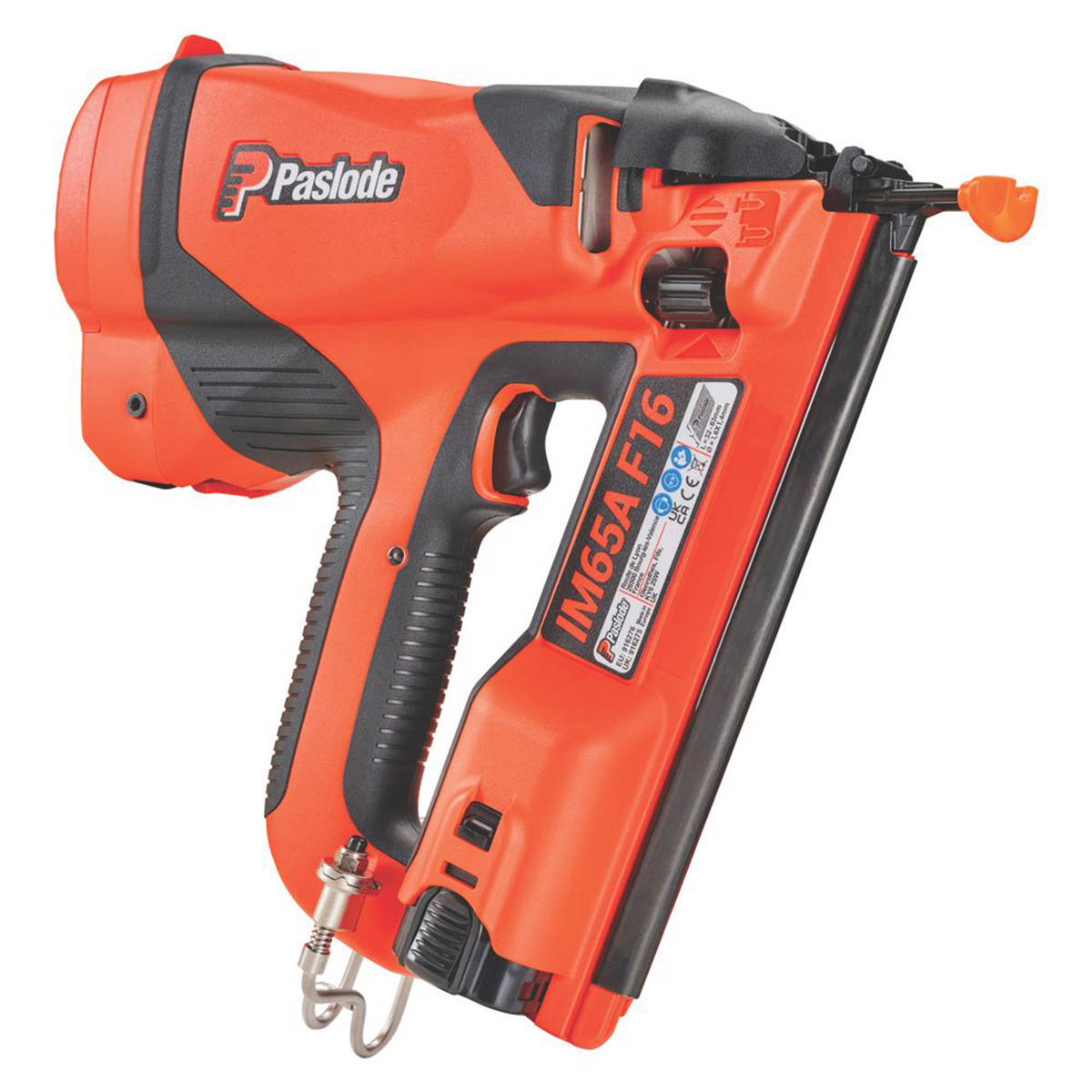 Paslode Gas Nail Gun Cordless 7.4V 2.1Ah IM65AF16 Second Fix 63mm Brad Nailer - Image 3
