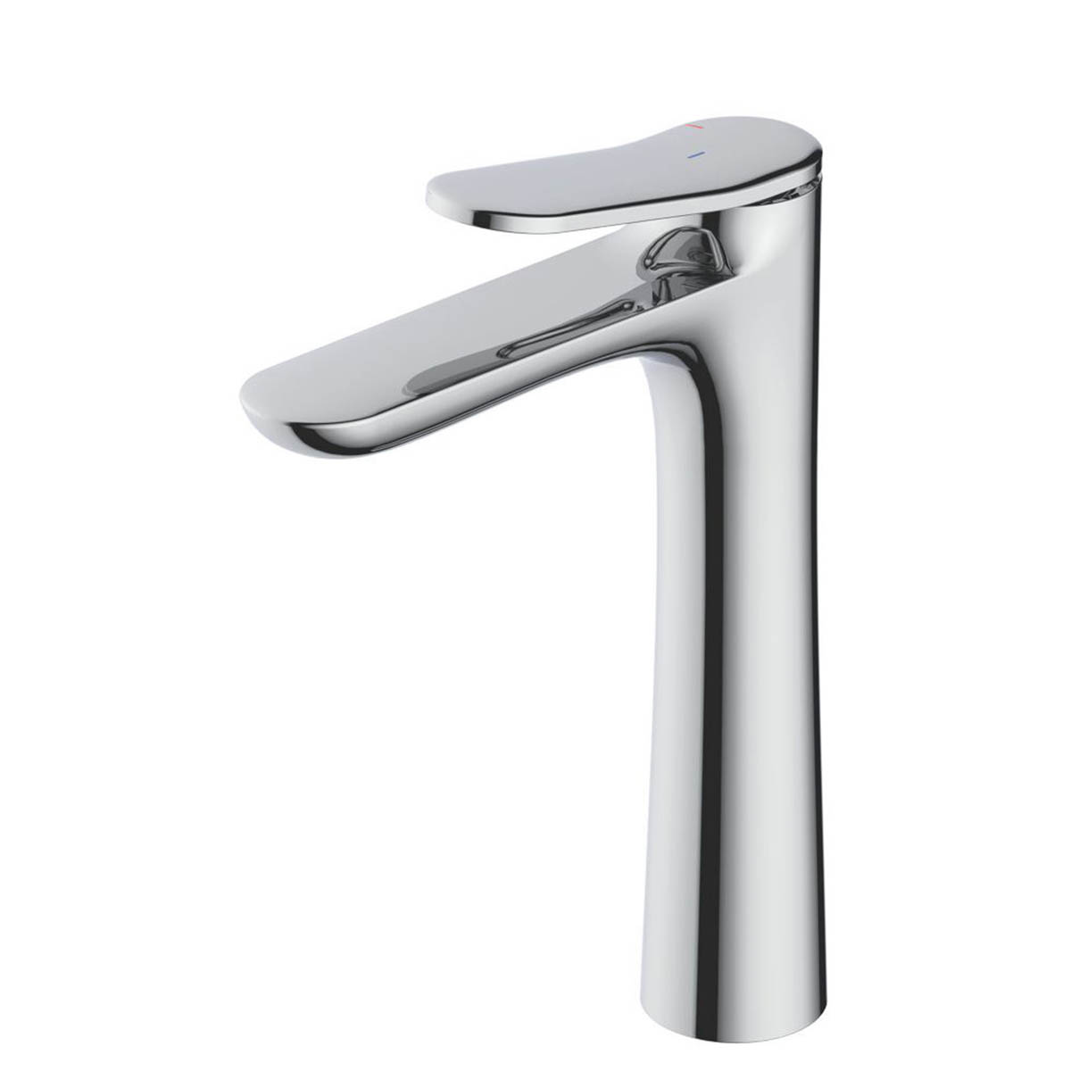Swirl Bathroom Basin Tap Mono Mixer Chrome Single Lever Tall Modern Faucet - Image 1