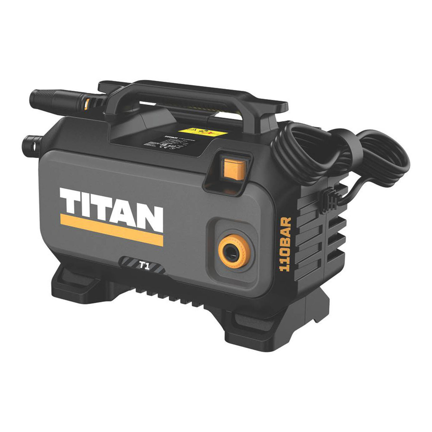 Titan Pressure Washer Electric TTB1280PRW 110bar Home Car Jet Cleaner 1400W - Image 2