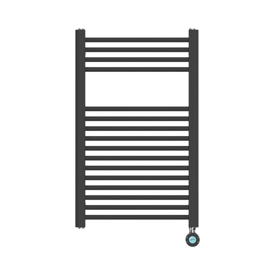 Flomasta Electric Towel Rail Radiator Black Flat Bathroom Warmer (H)80x(W)50cm - Image 4