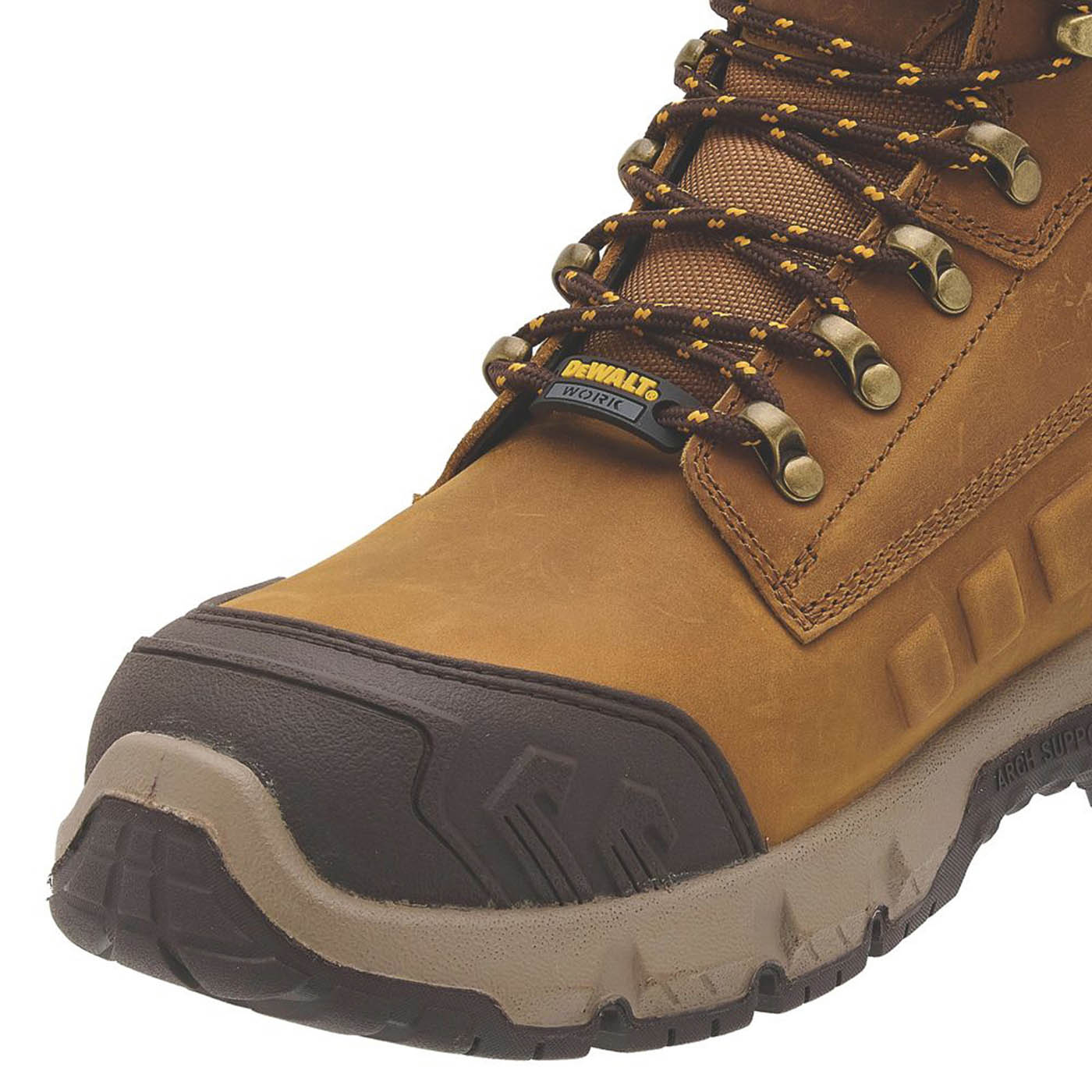DeWalt Safety Boot Mens Wide Fit Brown Leather Waterproof Steel Toe Size 11 - Image 5