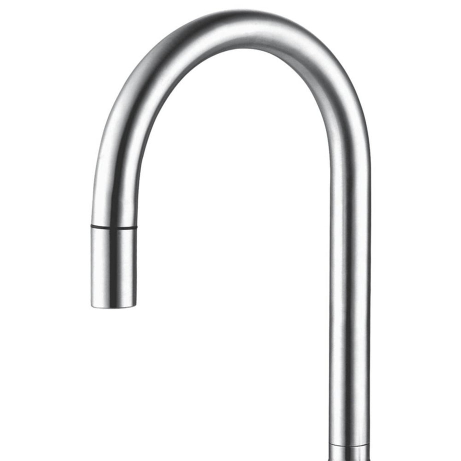 Kitchen Mixer Tap Single Lever Pull-Out Spout Stainless Steel Modern Design 5bar - Image 2