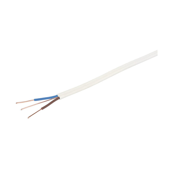Prysmian Wiring Cable 6242BH Flat White 2-Core Twin & Earth Indoor Drum 100m - Image 2