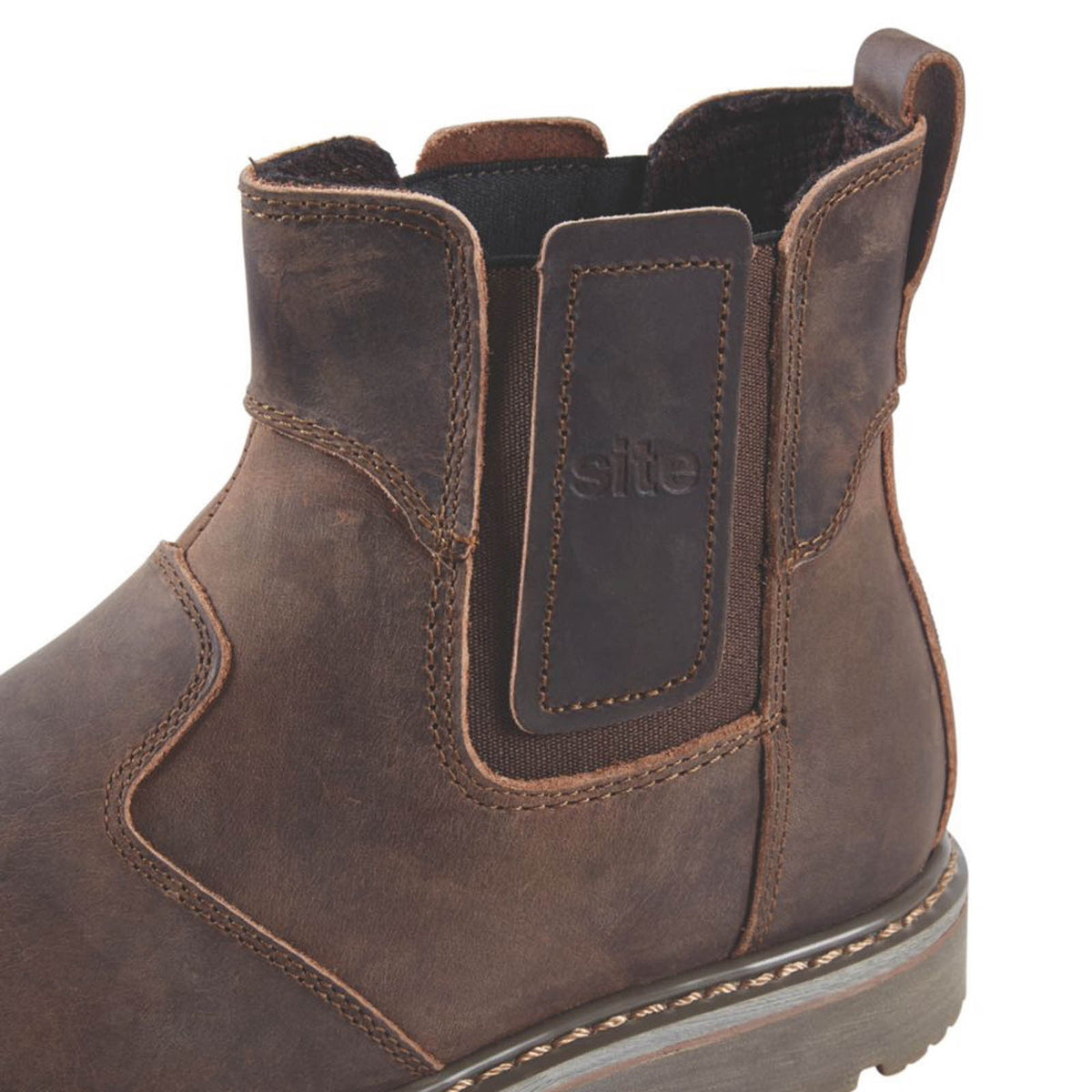 Site Mudguard Size 15  Brown  Steel Toe Cap Safety Dealer Boots - Image 2
