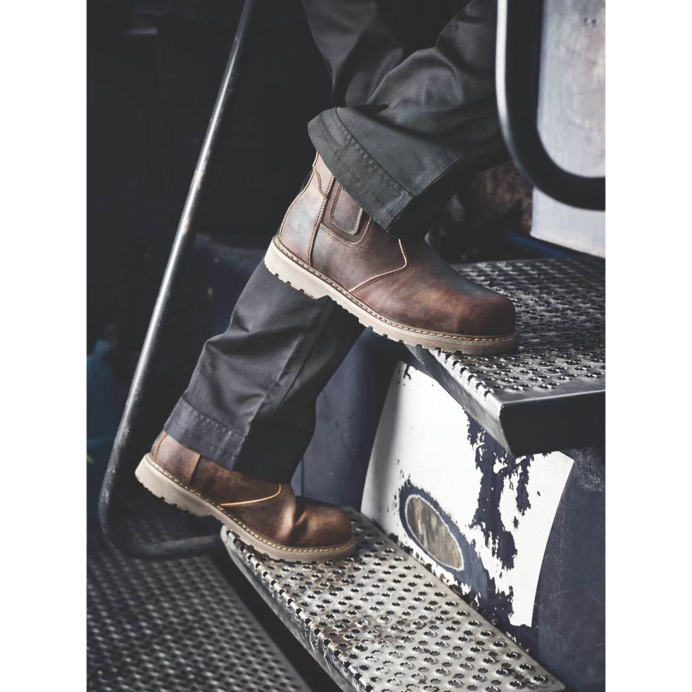 Site Mudguard Size 15  Brown  Steel Toe Cap Safety Dealer Boots - Image 3