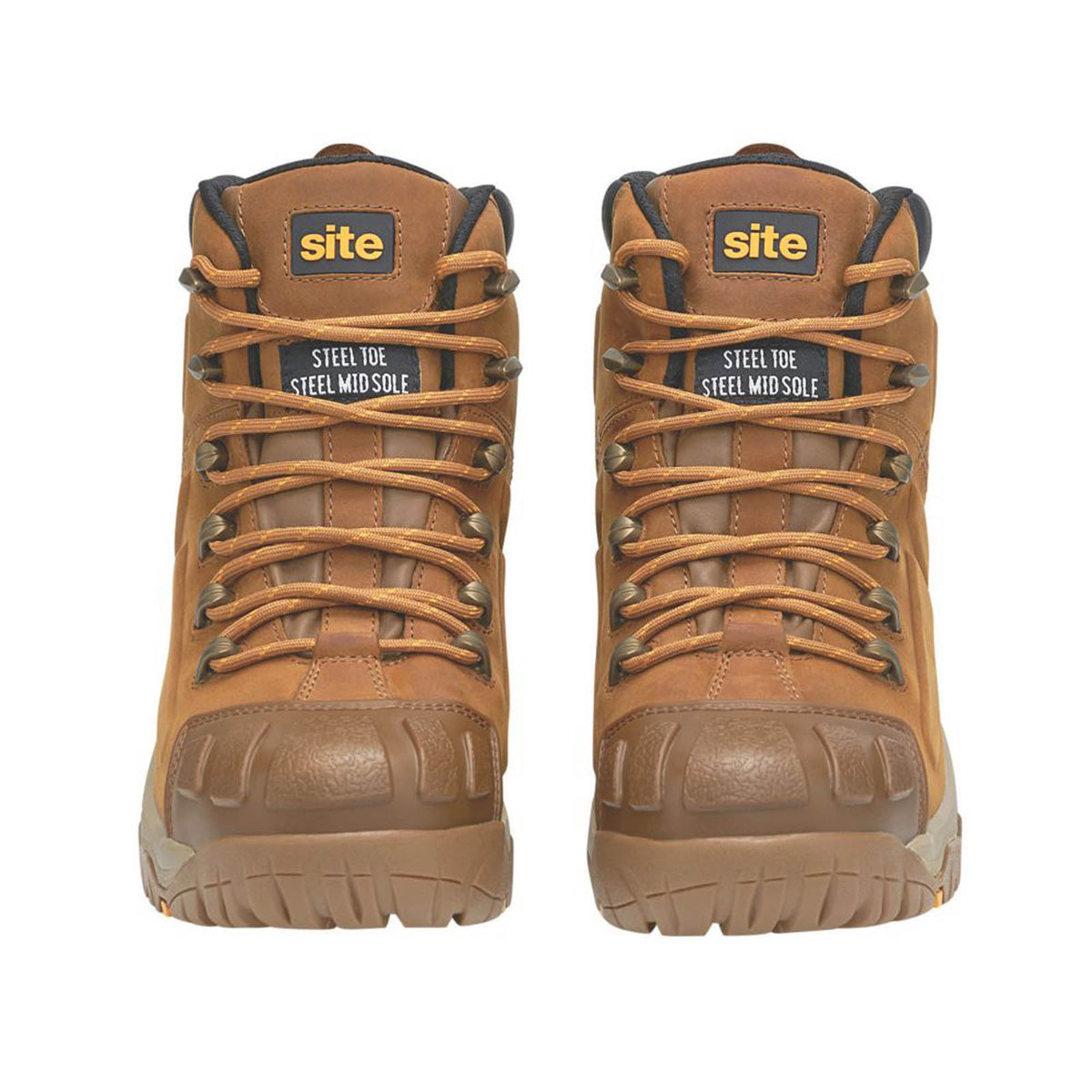 Site Safety Boots Mens Standard Fit Brown Waterproof Work Shoes Steel Toe Size 7 - Image 4