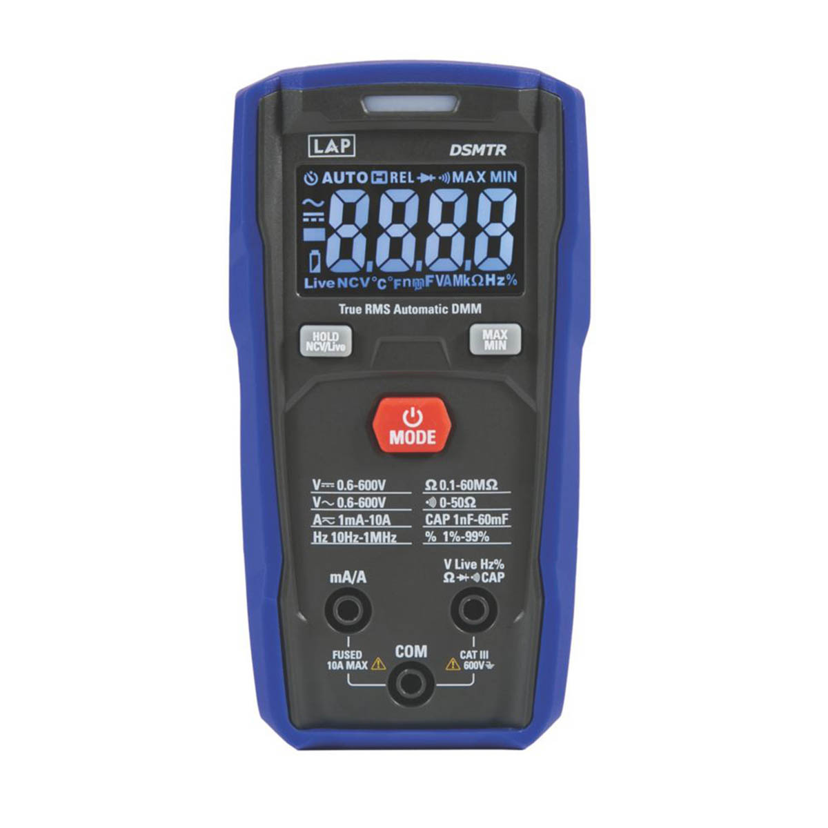Lap Digital Multimeter 600V AC/DC Multi Tester LCD Display Voltmeter Compact - Image 2