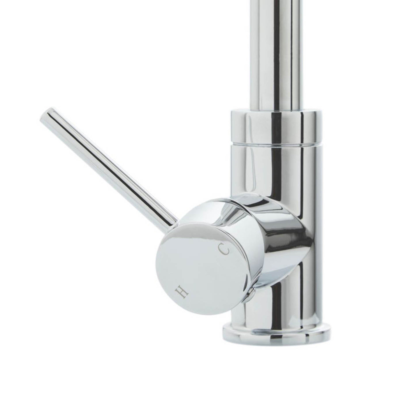 Kitchen Sink Tap Mixer Chrome Single Lever Swivel Spout Contemporary Faucet - Image 4