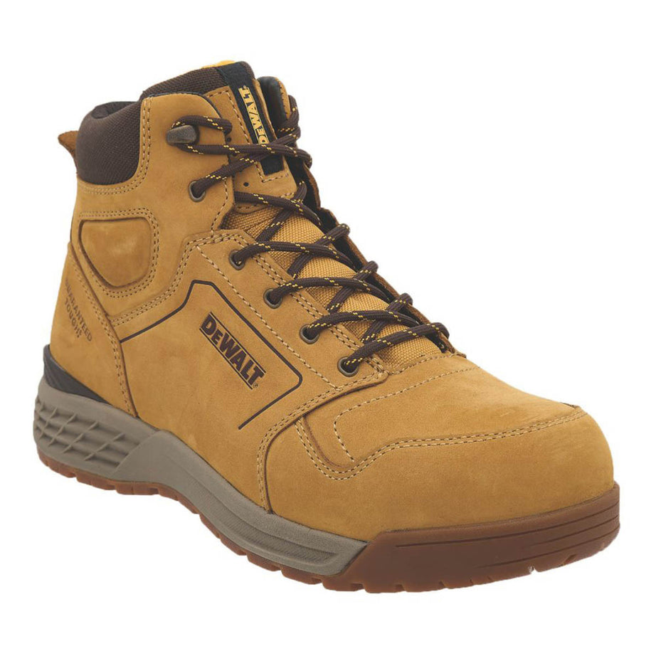 DeWalt Safety Boots Mens Standard Fit Honey Leather Shoes Aluminium Toe Size 10 - Image 1