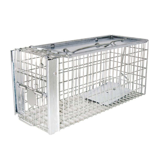 Live Catch Cage Rat And Squirrel Galvanised Steel Mechanical Humane Trap - Image 1