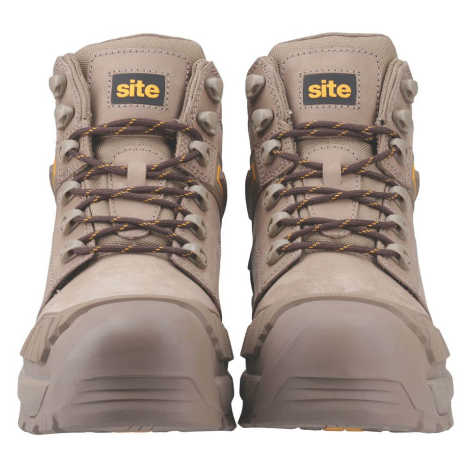 Site Safety Boots Mens Standard Fit Stone Leather Waterproof Steel Toe Size 9 - Image 6