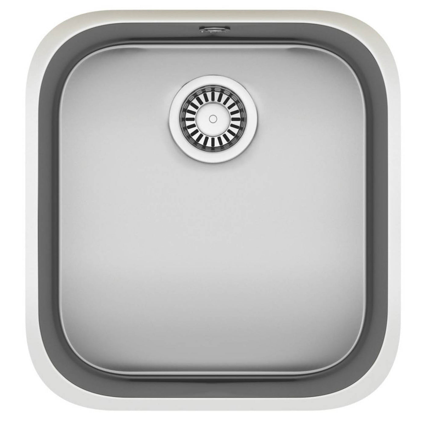 Kitchen Sink 1 Bowl Brushed Stainless Steel Rectangular Undermount With Waste - Image 2