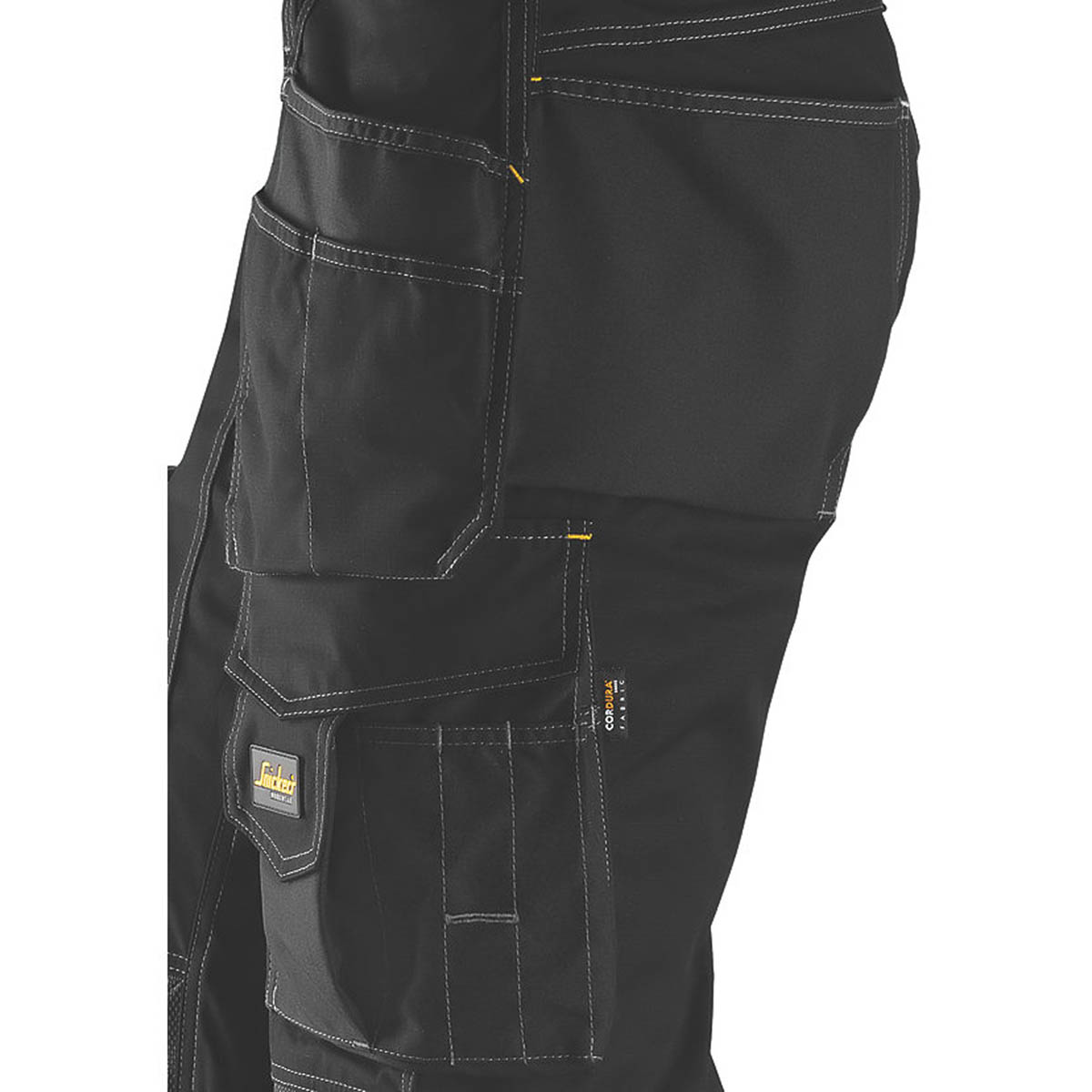 Snickers Work Trousers Mens Twisted Leg Grey Black Multi Pocket Cargo 35W 32L - Image 4