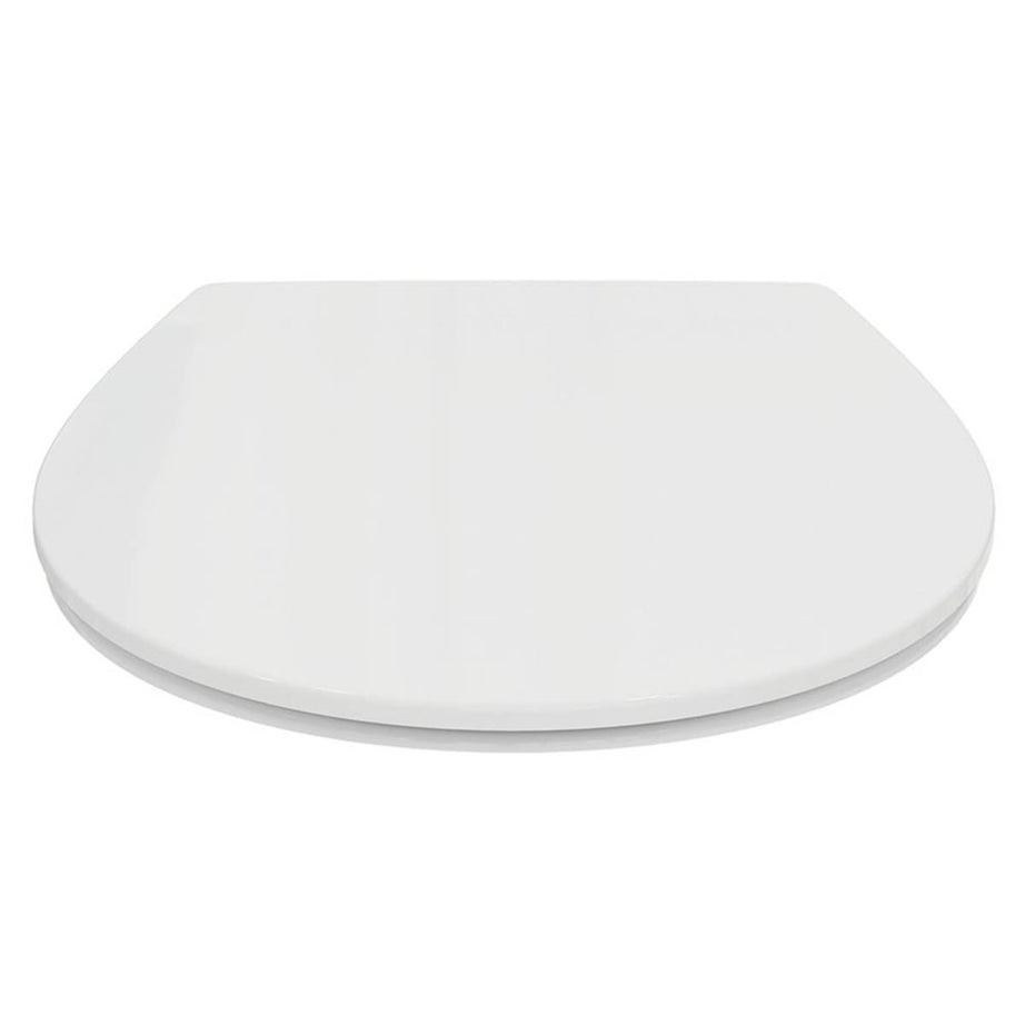Armitage Shanks Toilet Seat Cover Duraplast White Round Bottom Fix 365 mm - Image 2
