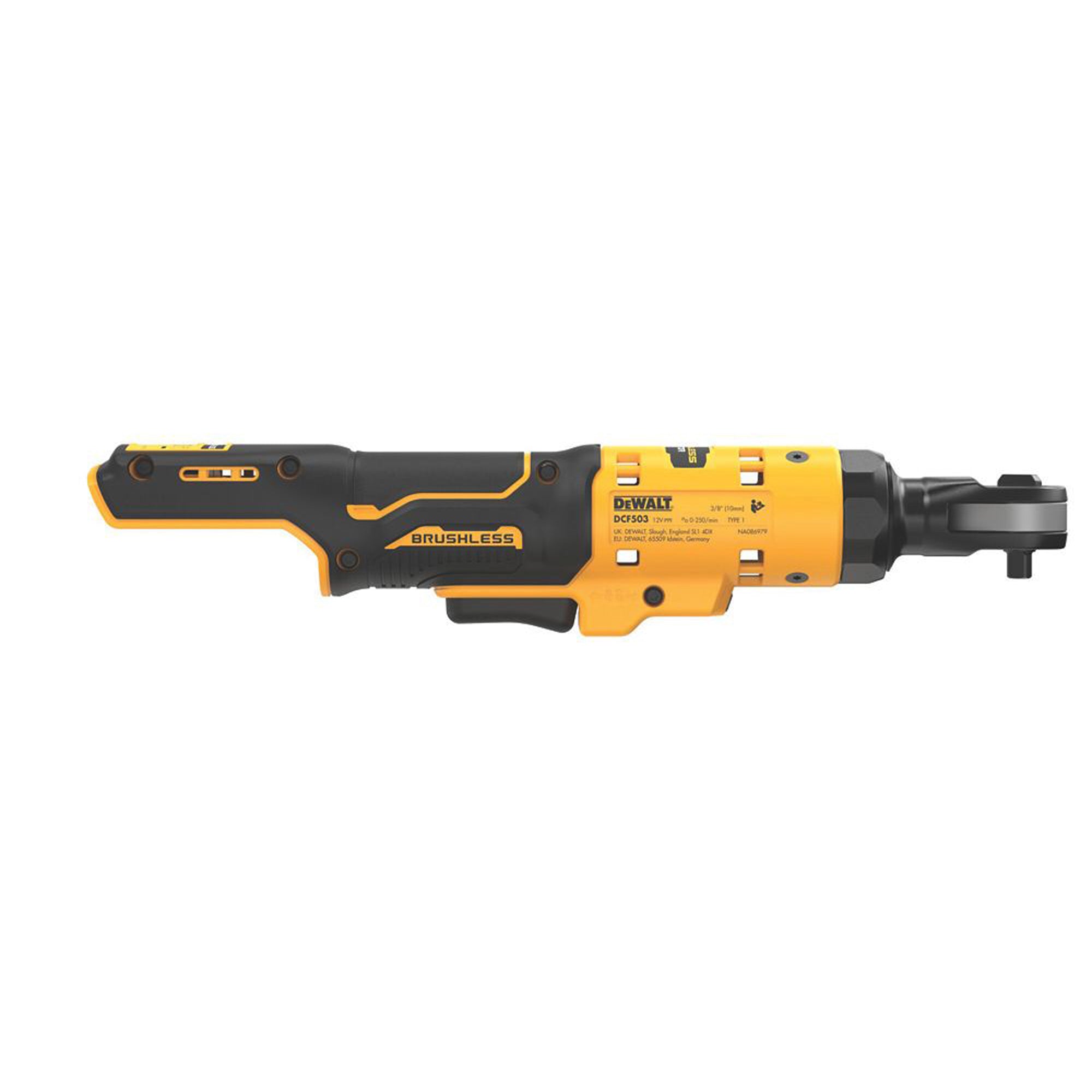 DeWalt Ratchet Cordless 12V Li-Ion DCF503N-XJ 3/8" Open Head Brushless Body Only - Image 3