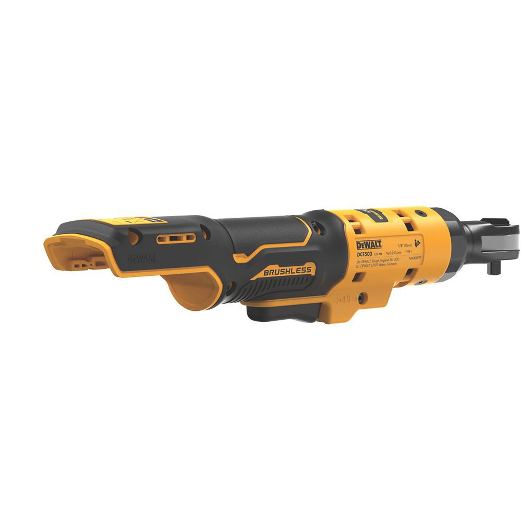 DeWalt Ratchet Cordless 12V Li-Ion DCF503N-XJ 3/8" Open Head Brushless Body Only - Image 4