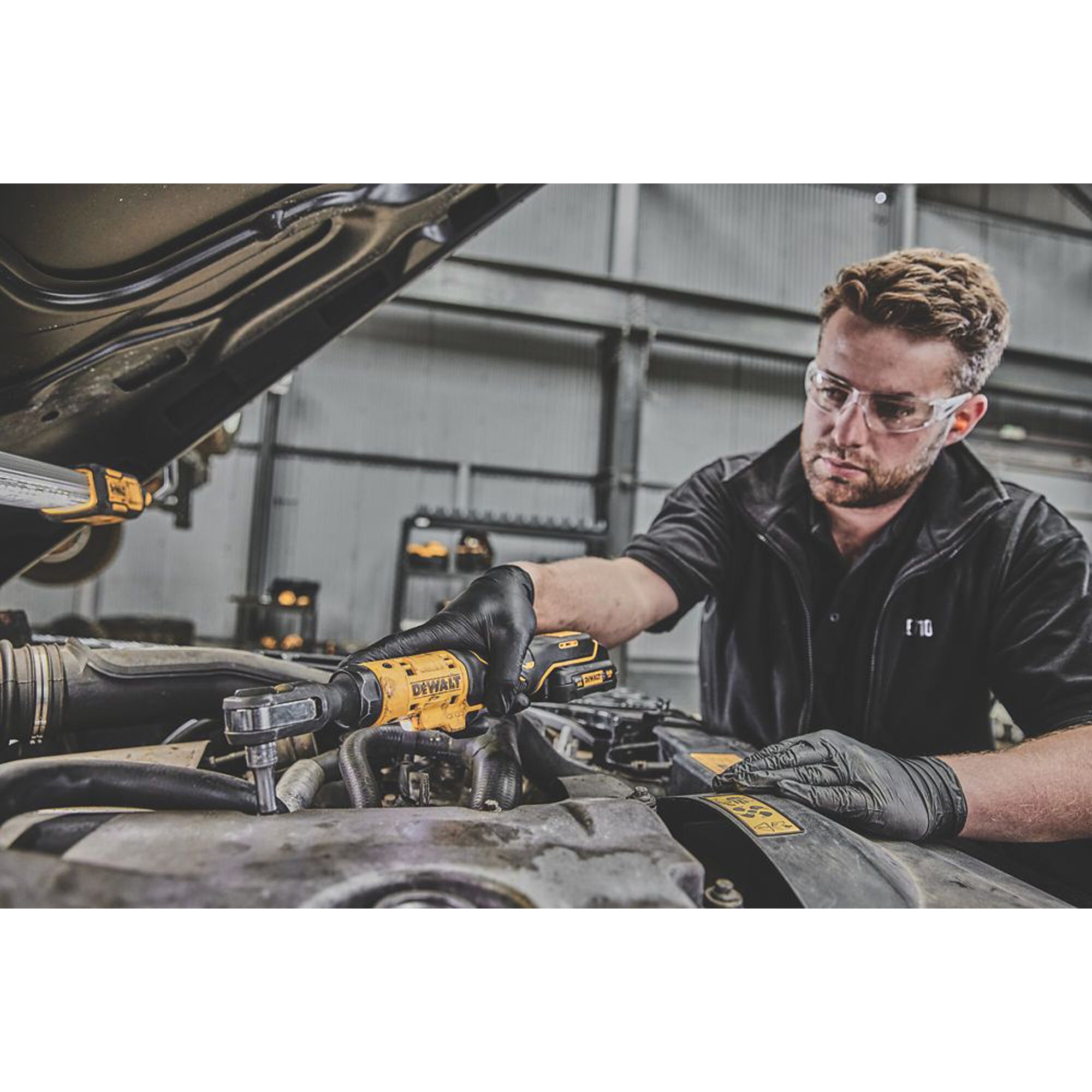 DeWalt Ratchet Cordless 12V Li-Ion DCF503N-XJ 3/8" Open Head Brushless Body Only - Image 5