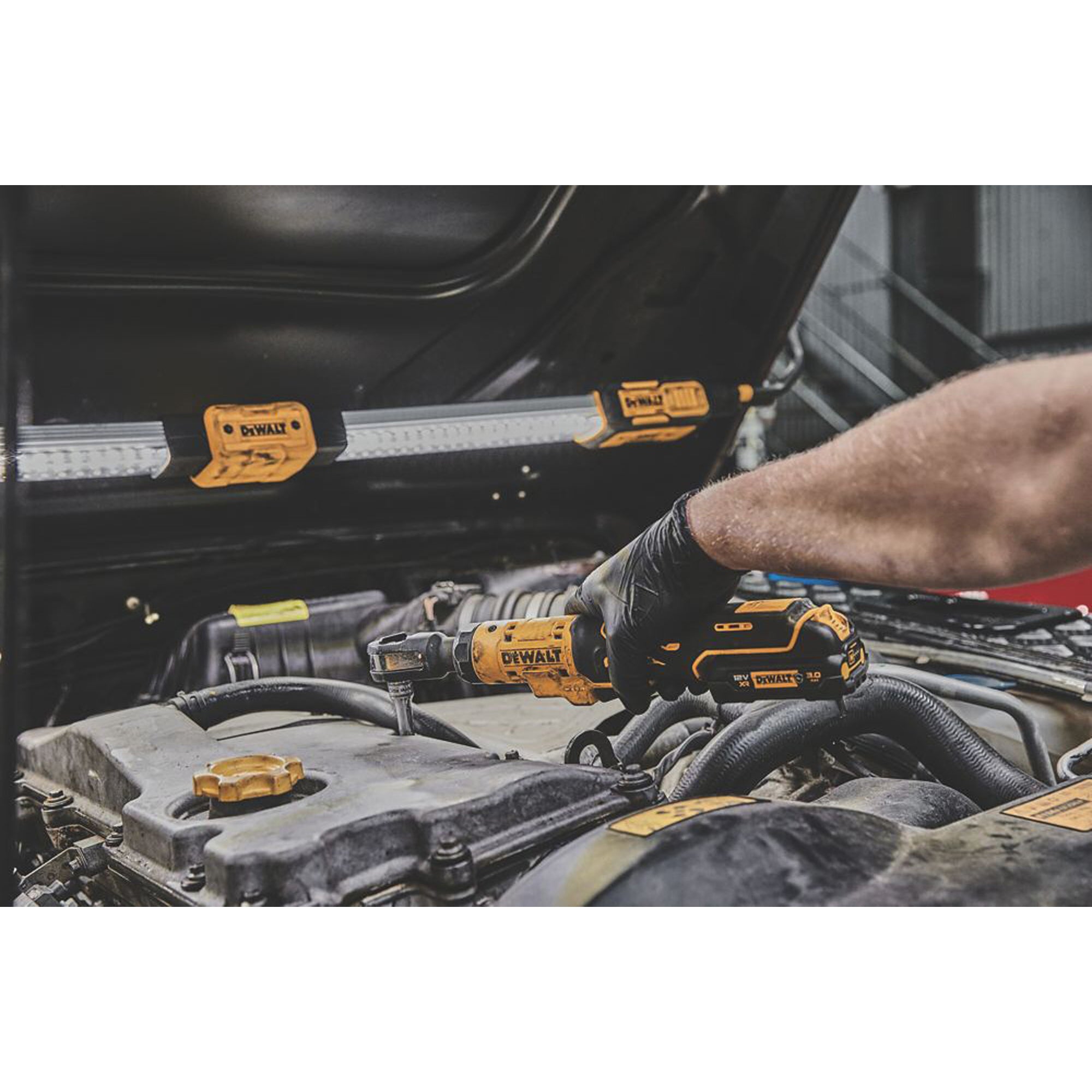 DeWalt Ratchet Cordless 12V Li-Ion DCF503N-XJ 3/8" Open Head Brushless Body Only - Image 6