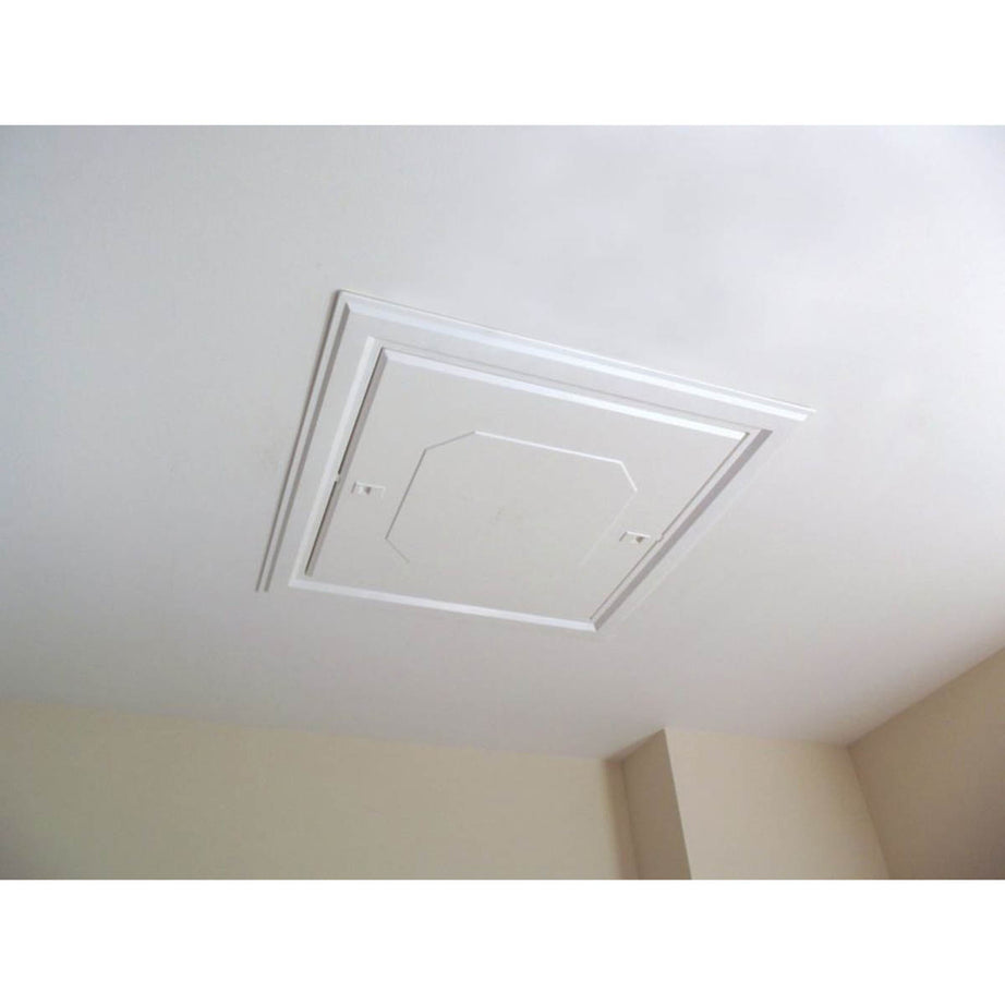 Manthorpe Loft Access Door Hatch GL260 Push-Up White Compact 562 x 562mm - Image 1