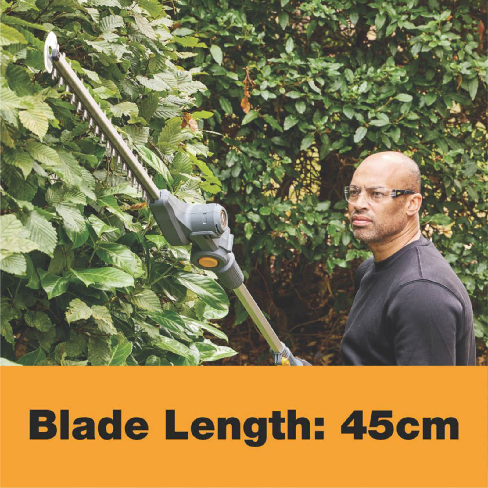 Titan TTI830HDC  45cm 18V 1 x 2Ah Li-Ion TXP Brushless Cordless Pole Hedge Trimmer - Image 4