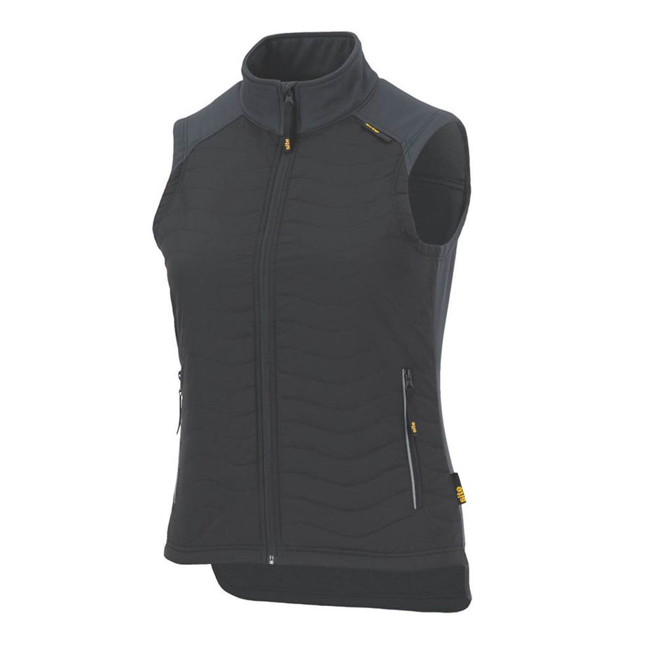 Site Bodywarmer Womens Black Full Zip Pockets Gilet Vest Jackets Size 10 - Image 1