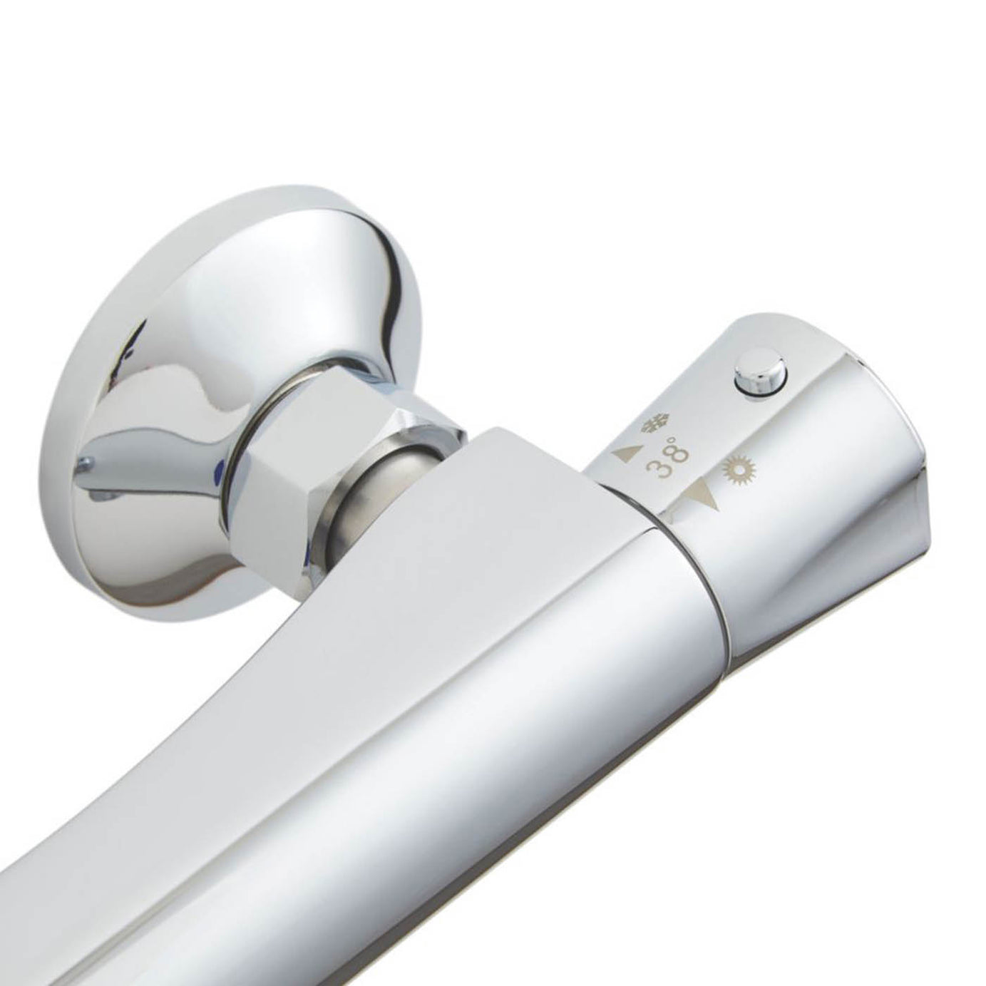 Highlife Bathrooms Shower Valve Bar Thermostatic Slim Single Outlet Chrome - Image 5