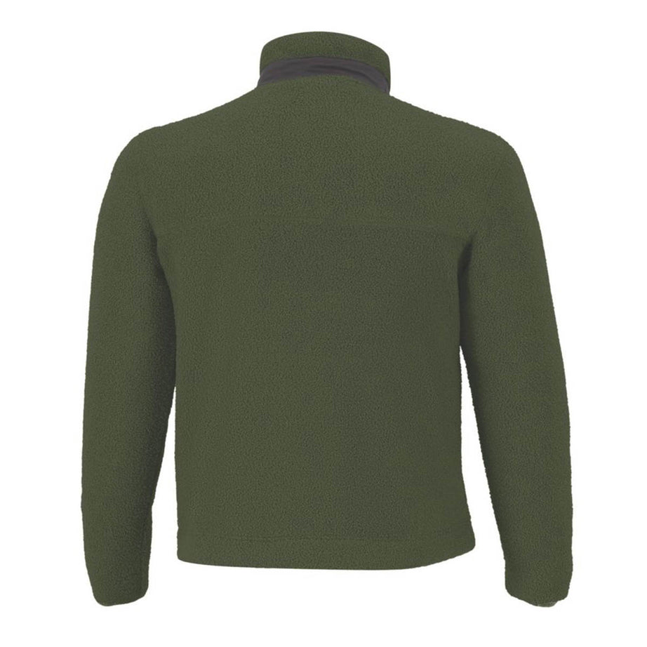 Mens Work Fleece Warm Front Pocket Green Black Comfort Medium 42" Chest - Image 2