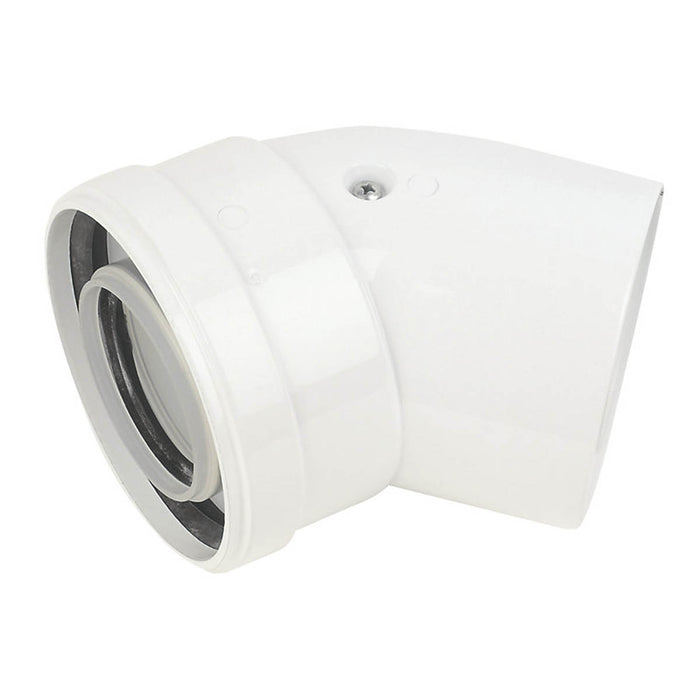Baxi Flue Bend White 135° 100mm Pack Of 2 Domestic Boiler Accessories Indoor - Image 2