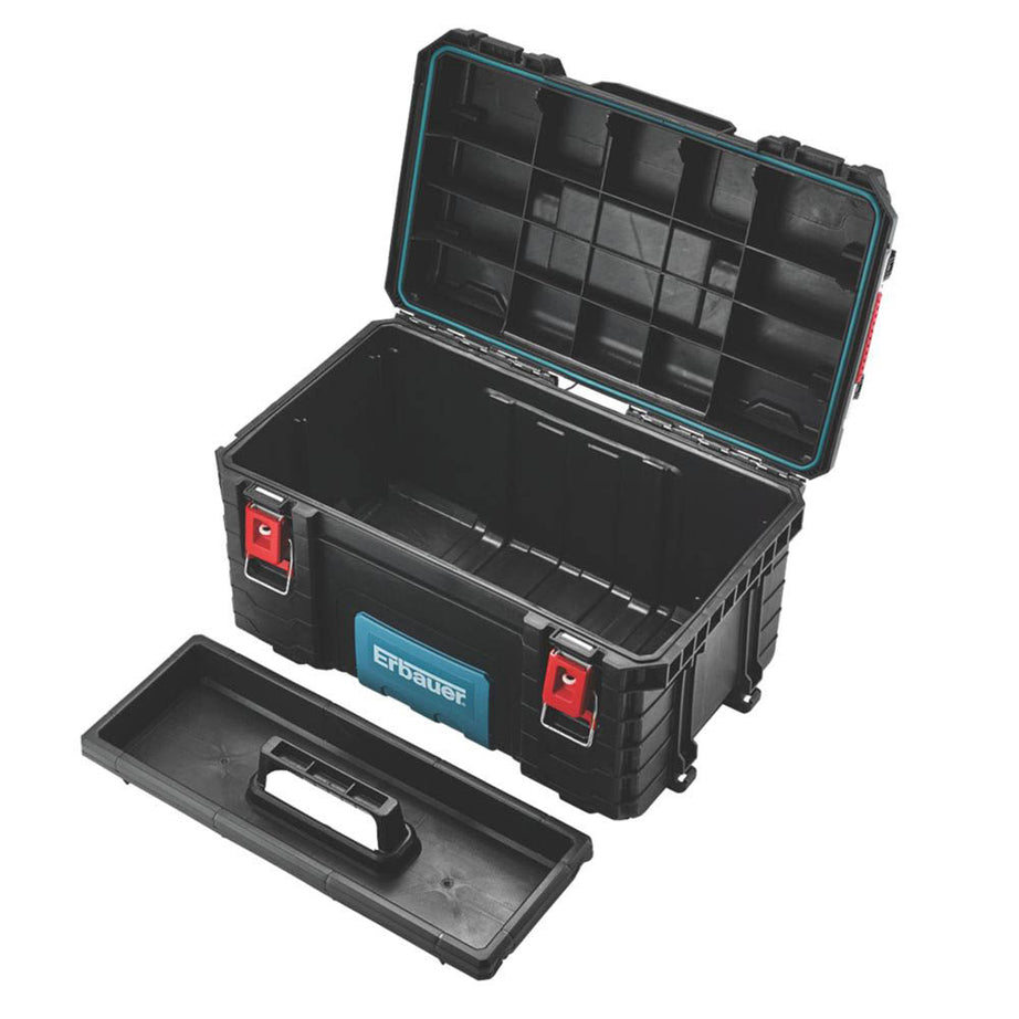 Erbauer Tool Box 22 1/4 " Connecx Chest Storage Heavy Duty Organiser Lockable - Image 3