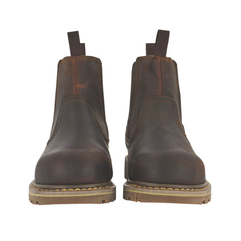 Site Safety Dealer Boots Womens Standard Fit Brown Leather Steel Toe Size 4 - Image 3