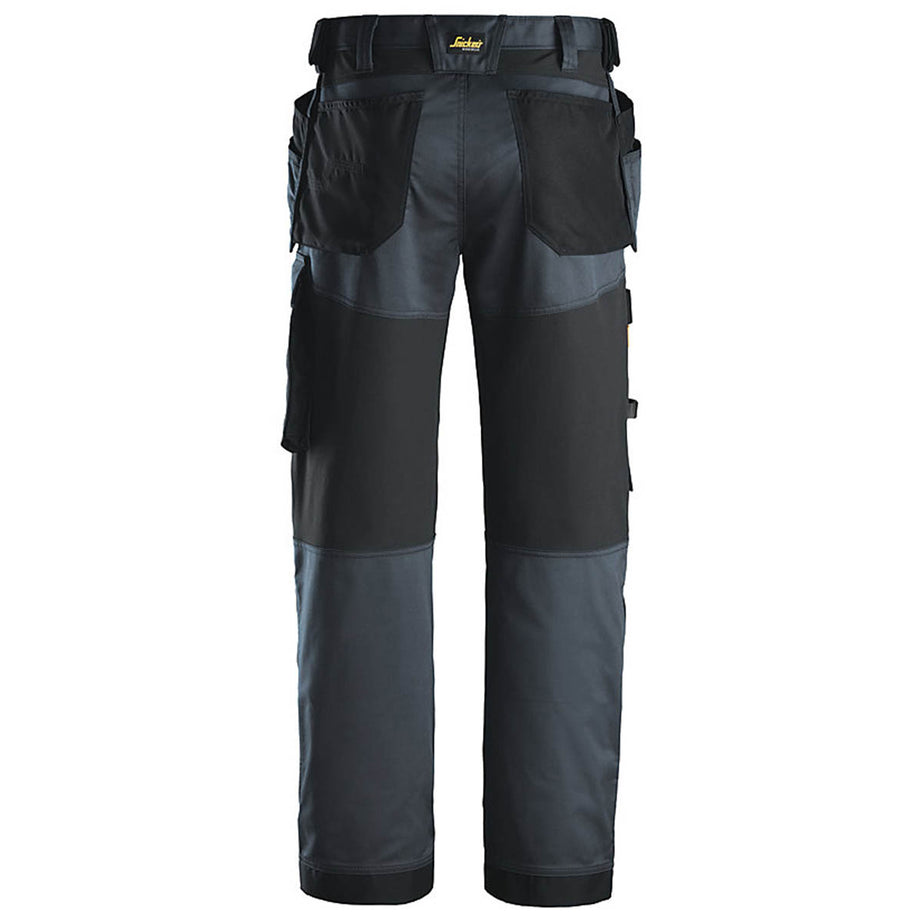 Snickers Work Trousers Mens Relaxed Fit Grey Stretch Multi Pockets 38"W 32"L - Image 3