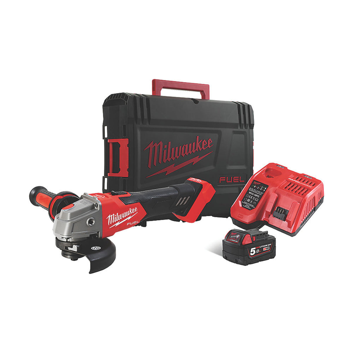 Milwaukee Angle Grinder Cordless 18V 5.0Ah Li-Ion M18FSAG115XB-501X Brushless - Image 3