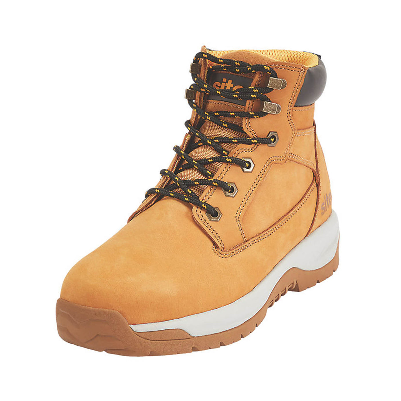 Site Safety Boots Arenite Mens Wide Fit Brown Work Shoes Steel Toe Size 9 - Image 1